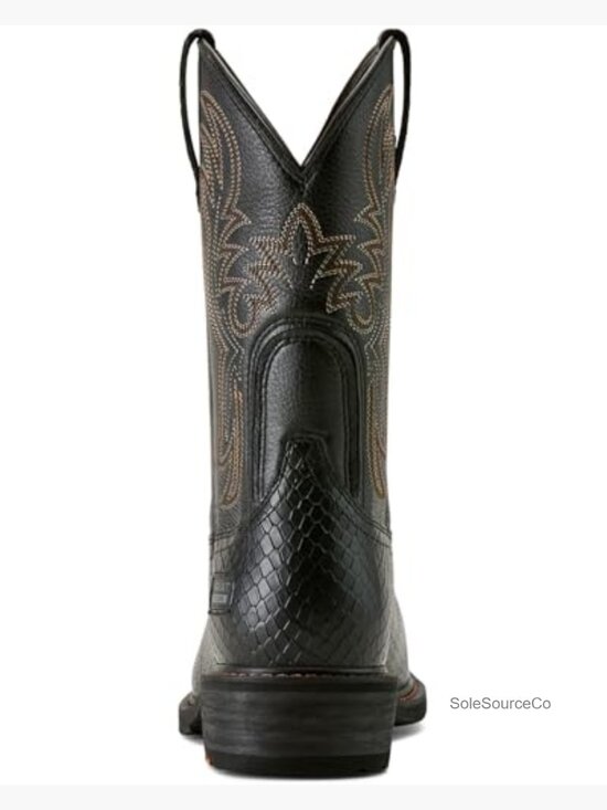 Men\'s Square Toe Steel Toe Work Boot Calf High Pull-On main image 3